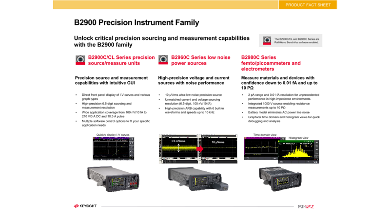B2900 Precision Instrument Family